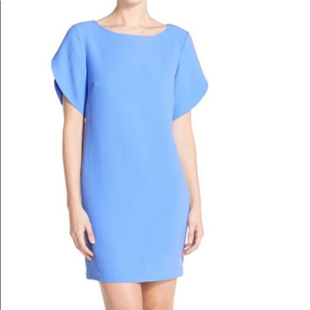 French Connection Aro Crepe Tulip Sleeve Dress